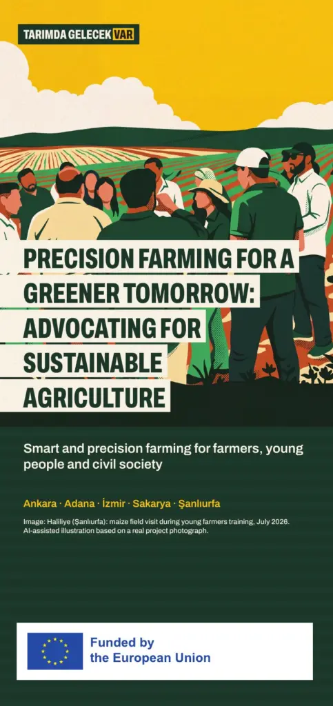 Front cover of the project brochure: Precision Farming for a Greener Tomorrow: Advocating for Sustainable Agriculture